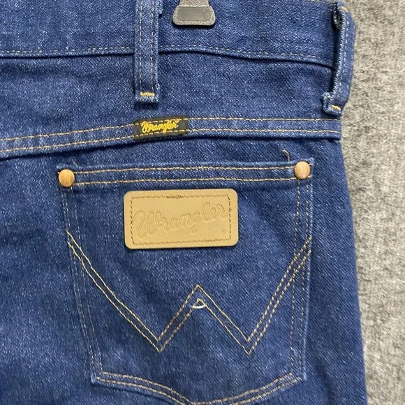 Wrangler Jeans‎ Mens 34x32 Blue Cowboy Cut Slim Denim Retro Western Rodeo 936PWD - Picture 8 of 9